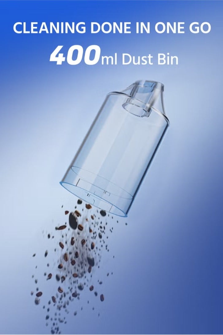 HAOHAN Multifunctional Portable Cordless Vacuum Cleaner/Vacuum Pump/Dust Collector, 10000PA Suction with Type-C Charging Cable, 3000mAh Battery, Suitable for Automobile, Home, Outdoor, Can Be Used Wet & Dry, 400ml Large Trash Can, Allergen Removal (Hair, Dust, Dandruff) - Image 2