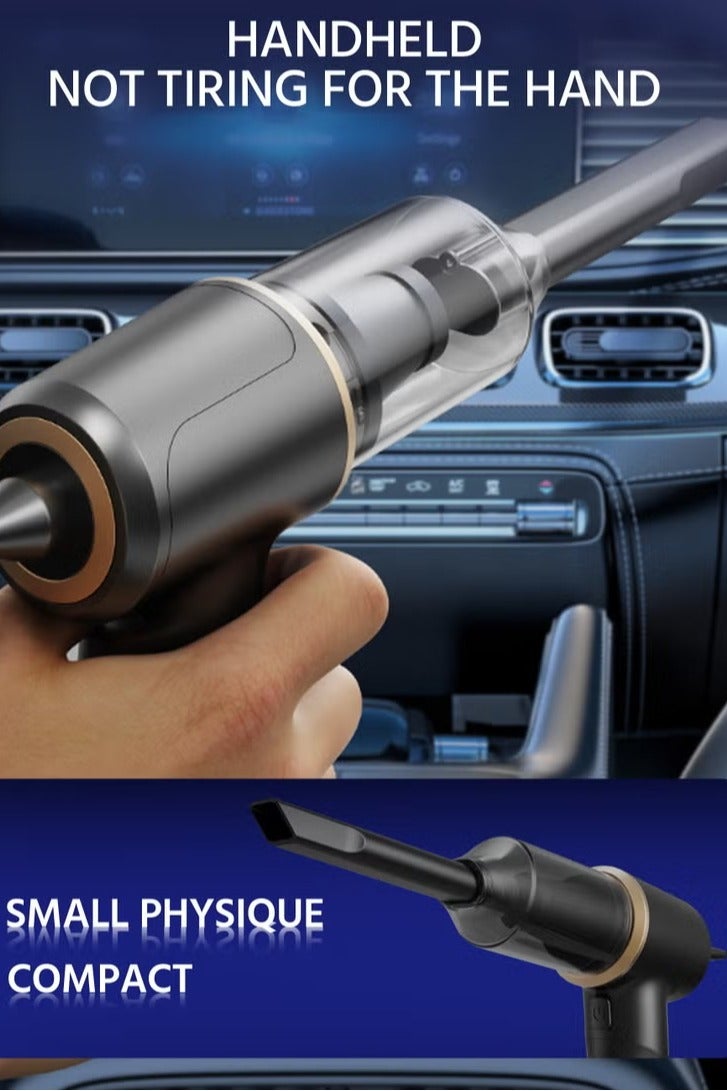 HAOHAN Multifunctional Portable Cordless Vacuum Cleaner/Vacuum Pump/Dust Collector, 10000PA Suction with Type-C Charging Cable, 3000mAh Battery, Suitable for Automobile, Home, Outdoor, Can Be Used Wet & Dry, 400ml Large Trash Can, Allergen Removal (Hair, Dust, Dandruff) - Image 5