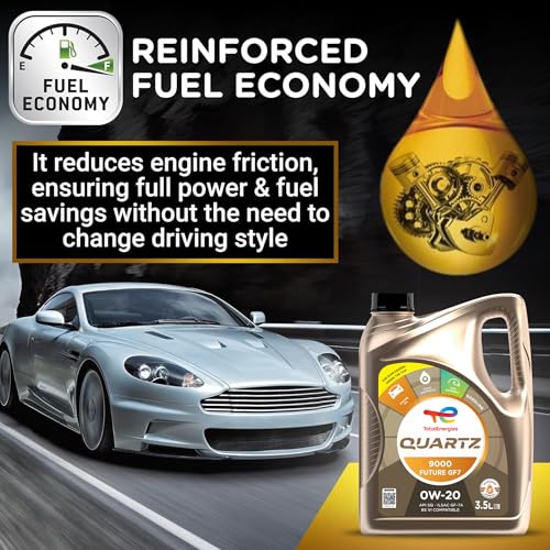TotalEnergies - 0W20 Engine Oil - Quartz 9000 Future GF7 -API SP - Fuel Economy Formula - Fully Synthetic Engine oil for Cars - 3.5L - Image 2