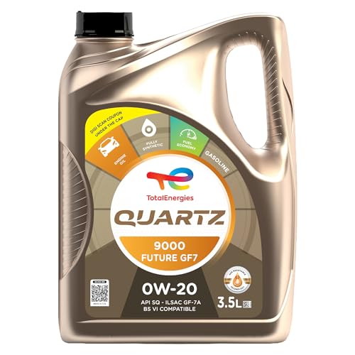 TotalEnergies - 0W20 Engine Oil - Quartz 9000 Future GF7 -API SP - Fuel Economy Formula - Fully Synthetic Engine oil for Cars - 3.5L - Image 1