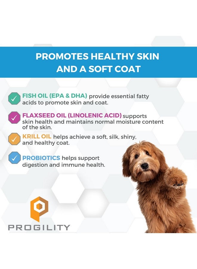 nootie Nootie Progility Skin & Coat Supplement for Dogs, Fish Oil Supports Healthy Skin & Coat, 90 Soft Chews per Container - Image 2