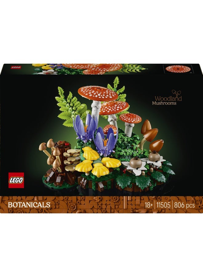 LEGO Botanicals Woodland Mushrooms 11505 Building Toy Set (259 Pieces) - Image 2