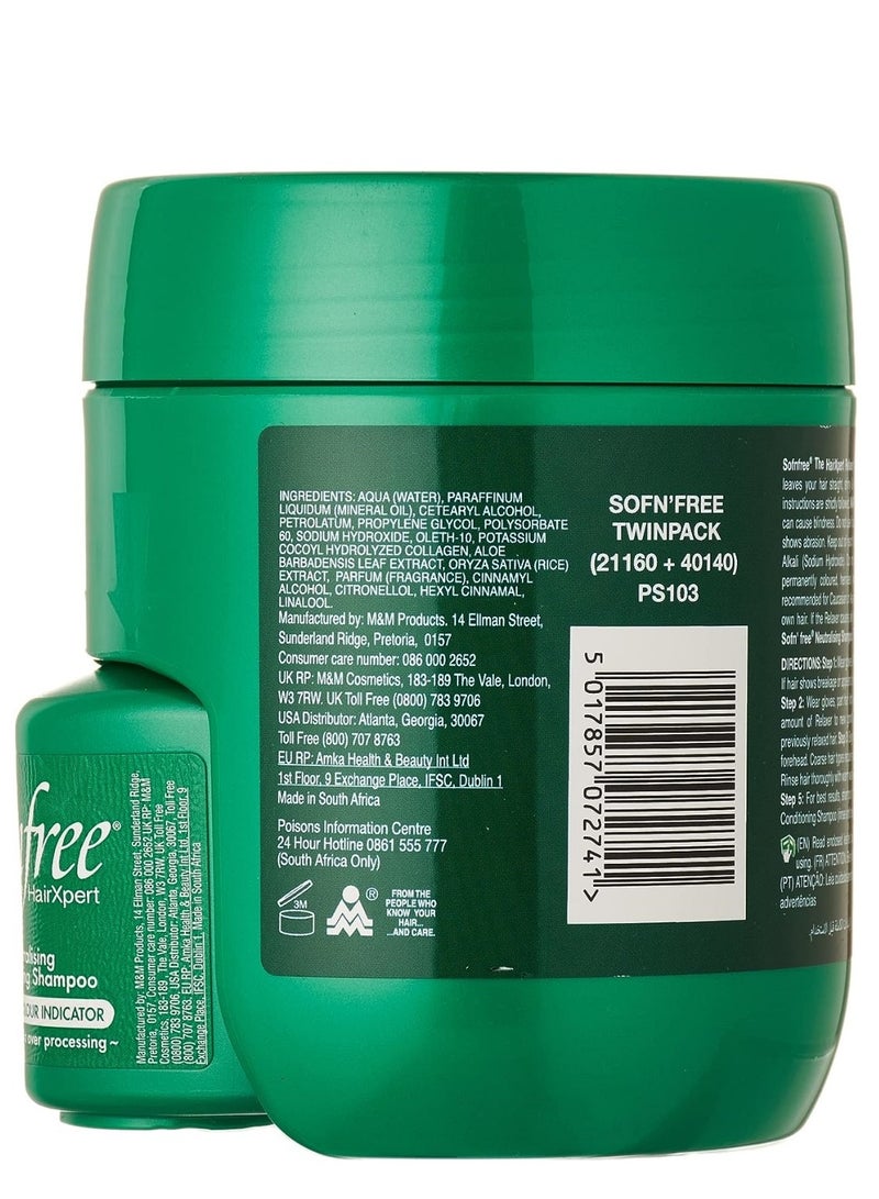 Sofn'free Flaky hair straightening cream for coarse hair with aloe vera - Image 2