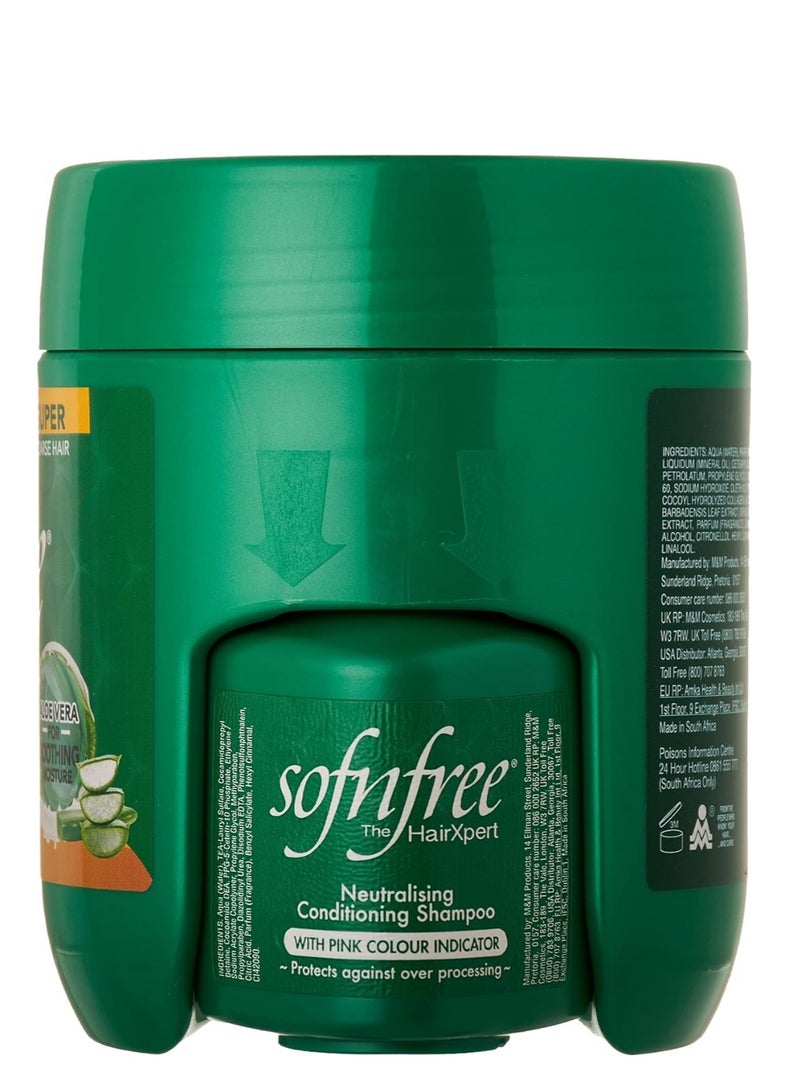 Sofn'free Flaky hair straightening cream for coarse hair with aloe vera - Image 4