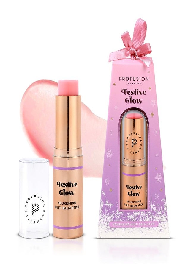 Profusion Cosmetics Frosted Snow Sparkle Festive Glow Nourishing Multi Balm Stick, Vegan and Cruelty Free for Smooth and Effortless Application, Magical Glow for Holiday With Delightful Experience - Image 1