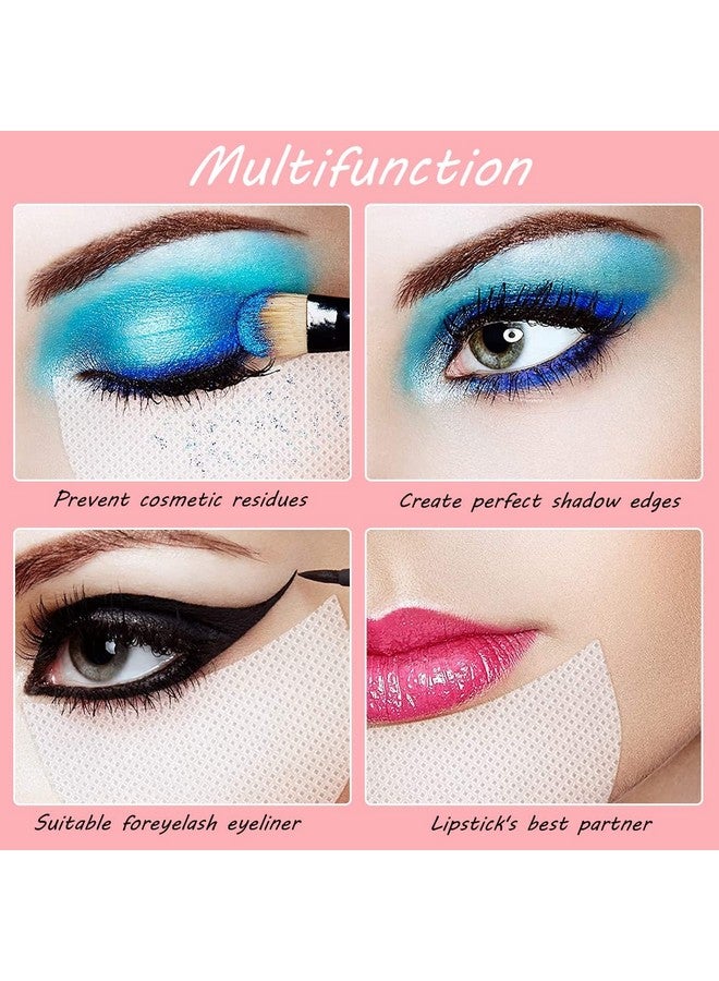 maycreate 100 Pcs Matte Finish Eyeshadow Shields Under Eye Patch, Professional Makeup Eye Shadow Pads Stencils Eye Tips Sticker, Lint Free Eyeshadow Patches For Eyelash Extensions Sticker - Image 3