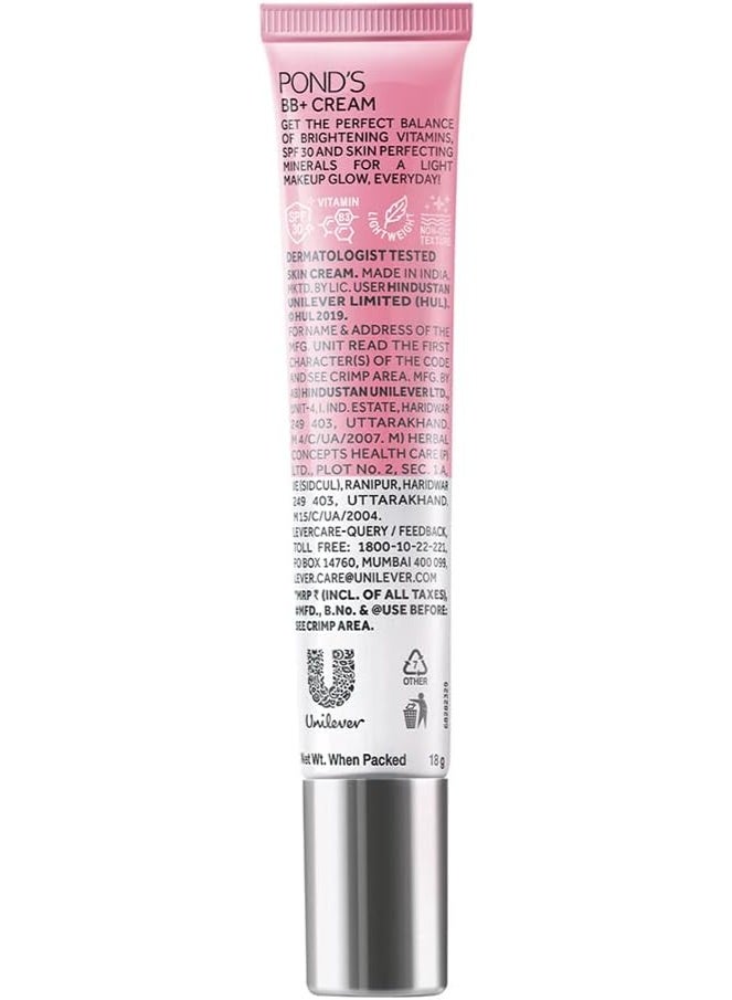 POND'S BB+ Cream, Instant Spot Coverage + Light make up Glow, Light, 18 g - Image 2