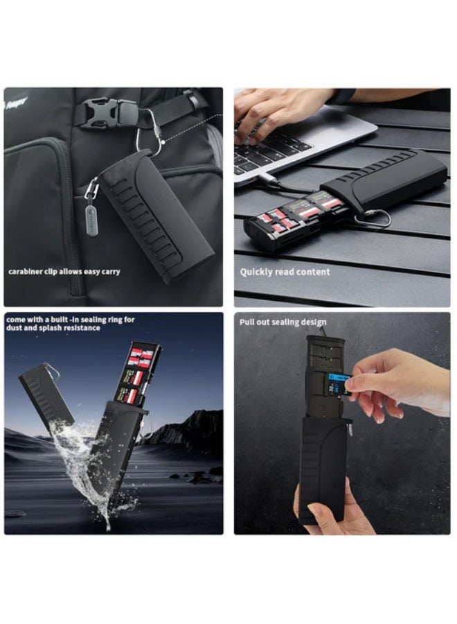 Mamen CF-Reader Pro – Type-C Multi Card Reader & Storage Box - Image 2