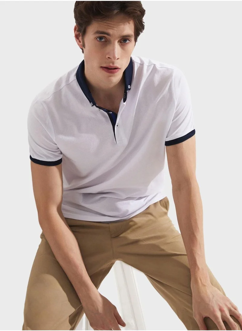 جون Essential Slim Fit Polo