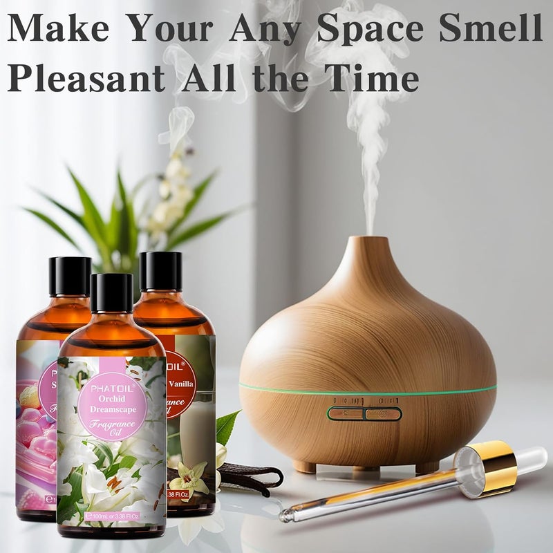 PHATOIL Golden Vintage No.1 Fragrance Oils for Aromatherapy, 3.38FL.OZ Diffuser Oils for Home, Perfect for Aromatherapy, Humidifiers, Yoga, DIY Candle and Soap Making - 100ml - Image 5