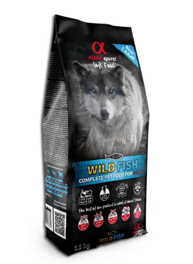 Alpha Spirit Soft Food for Adult Dogs Wild Fish 1.5 kg - Image 1