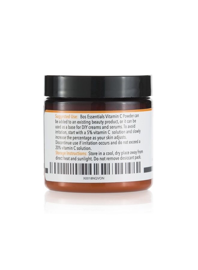 Bos Essentials Ultra Fine Cosmetic Grade Vitamin C Powder | DISSOLVES INSTANTLY IN WATER | Make fresh & effective Vitamin C serum | Vitamin C for Face, Body Skin Care - Image 4