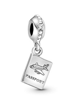Pandora Violet Passport Travel Pendant Cubic Zirconia 925 Sterling Silver  - Image 1