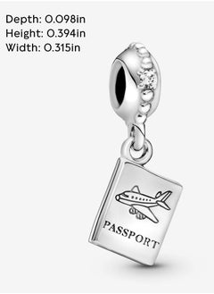 Pandora Violet Passport Travel Pendant Cubic Zirconia 925 Sterling Silver  - Image 5