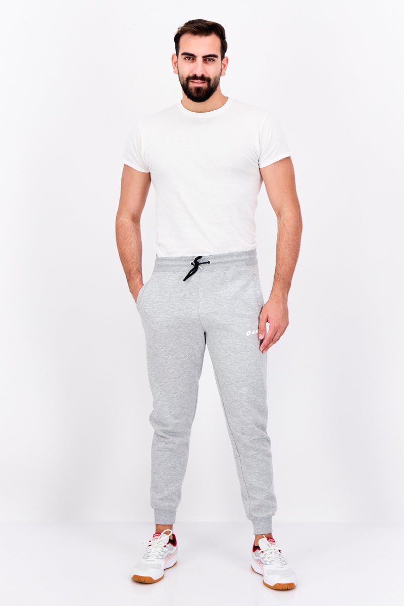 LOTTO Men Sportswear Fit Training Sweatpants, Grey - Image 1