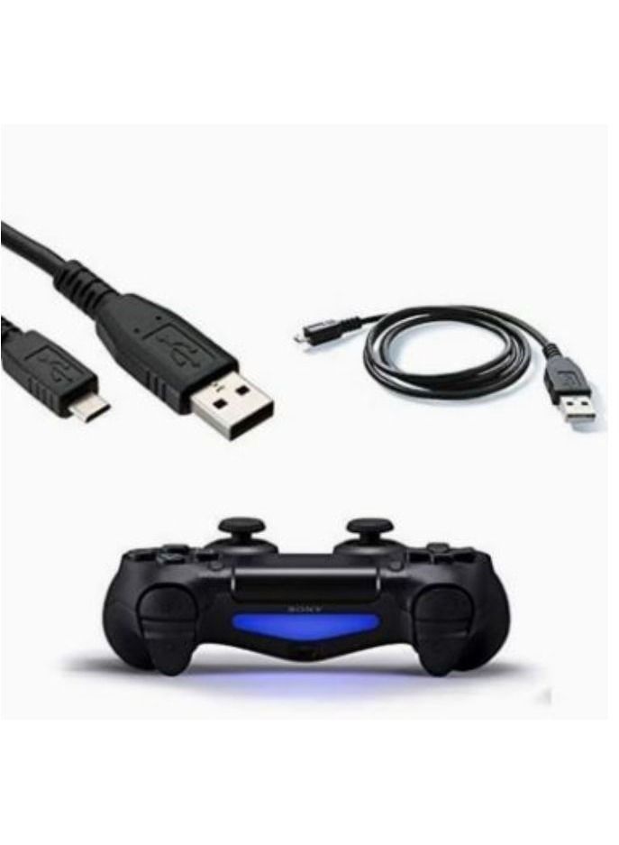 كابل شحن Micro USB لأجهزة الألعاب بلايستيشن 4/إكس بوكس ون أسود  - Image 3