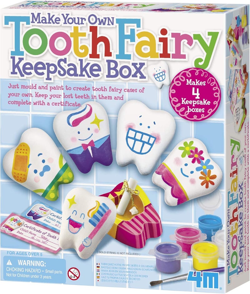 4M Make Your Own Tooth Fairy Keepsake Box - Arts and Crafts for Girls and Boys - Image 1