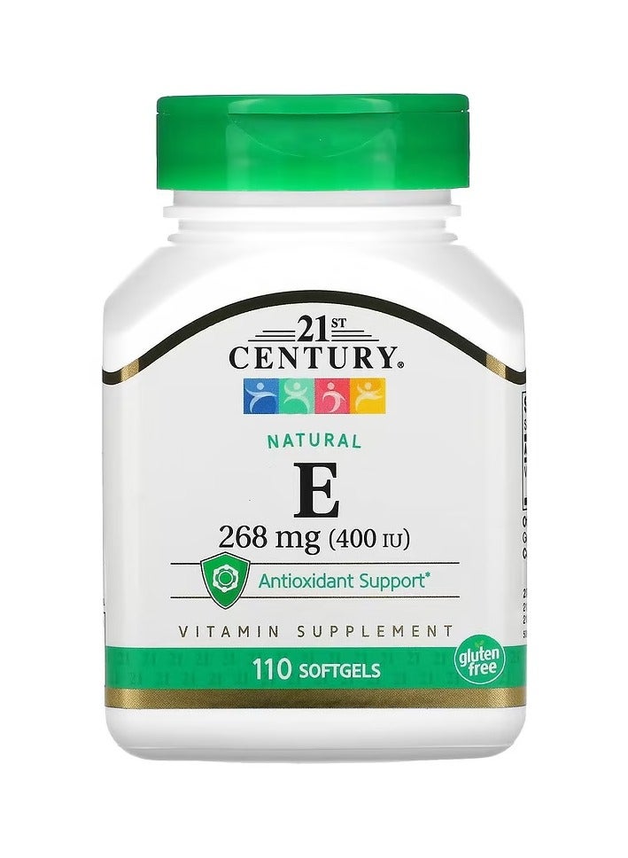 21st Century Natural Vitamin E 268 mg 400 IU 110 Softgels - Image 1