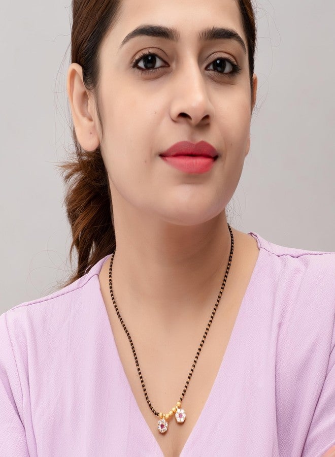 Heeva Creation Stylish Mangalsutra Black Beads For Women.PAck Of 1.(Colour-Multi). - Image 4