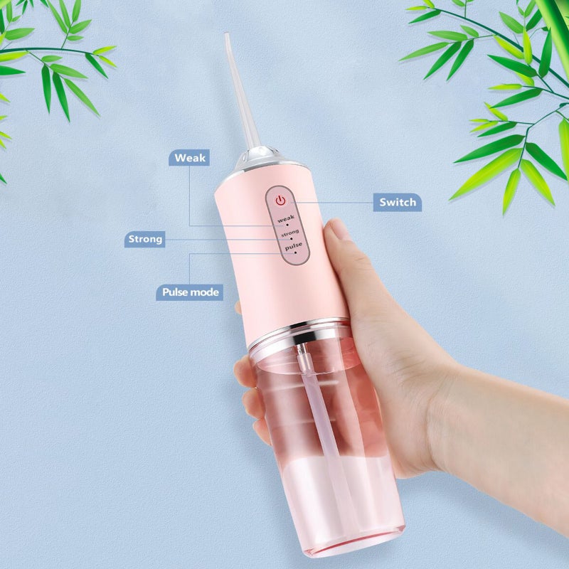 Water Flosser Oral Irrigator Multiple Modes Detachable Water Tank for Teeth Cleaning IPX7 Waterproof USB Rechargeable Electric Water Flossing Device - Image 4