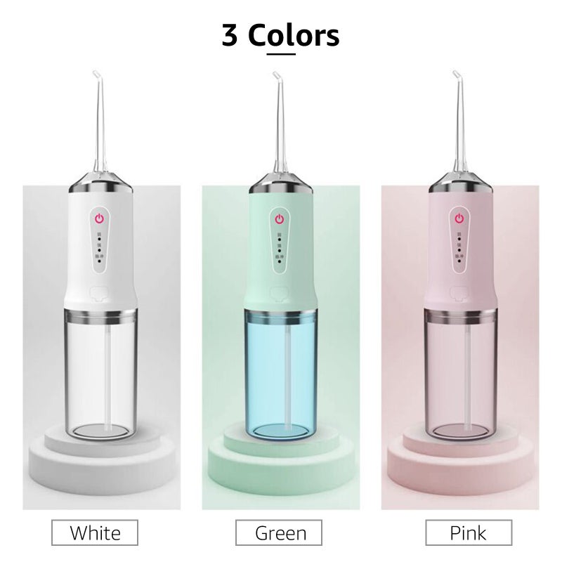 Water Flosser Oral Irrigator Multiple Modes Detachable Water Tank for Teeth Cleaning IPX7 Waterproof USB Rechargeable Electric Water Flossing Device - Image 2