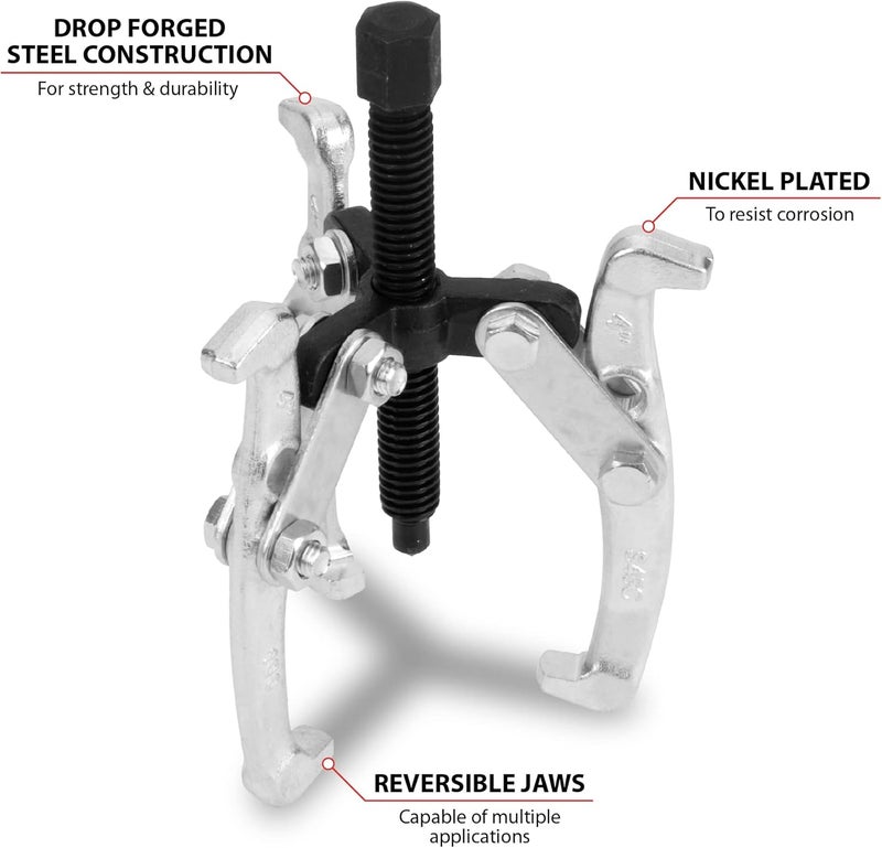 Performance Tool W136P 4-Inch 3 Jaw Gear Puller - Image 2