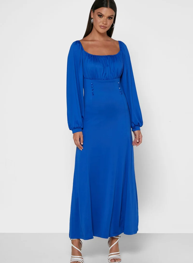 ELLA Bishop Sleeve Long Dress