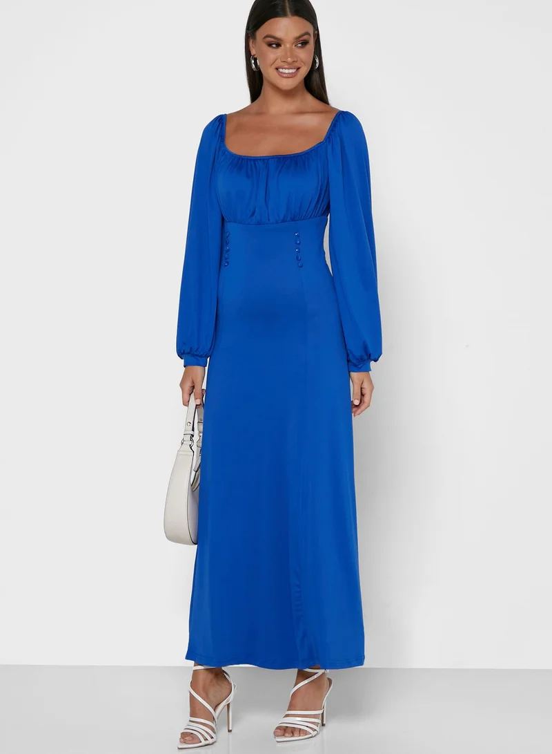 ELLA Bishop Sleeve Long Dress