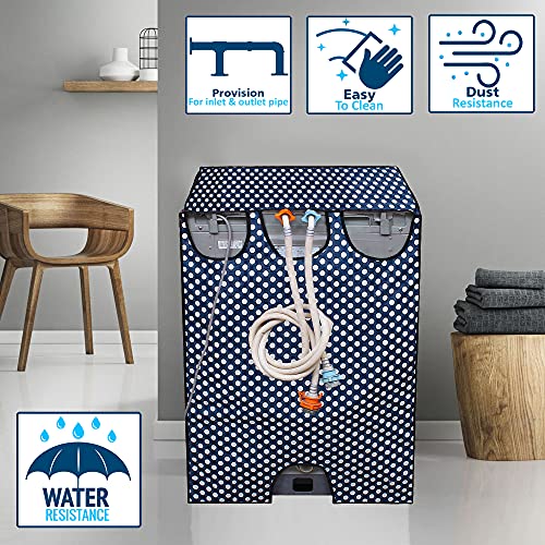 Wings Star Polyvinyl Chloride (PVC) LG Top Load Washing Machine Cover For 6 Kg, 6.2Kg, 6.5Kg, 7Kg (58X58X88Cm) | Waterproof&Dust-Proof Top Loading Fully Automatic Washing Machine Cover For LG, KUM47 - Image 2