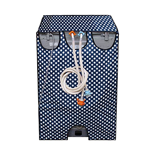 Wings Star Polyvinyl Chloride (PVC) LG Top Load Washing Machine Cover For 6 Kg, 6.2Kg, 6.5Kg, 7Kg (58X58X88Cm) | Waterproof&Dust-Proof Top Loading Fully Automatic Washing Machine Cover For LG, KUM47 - Image 4