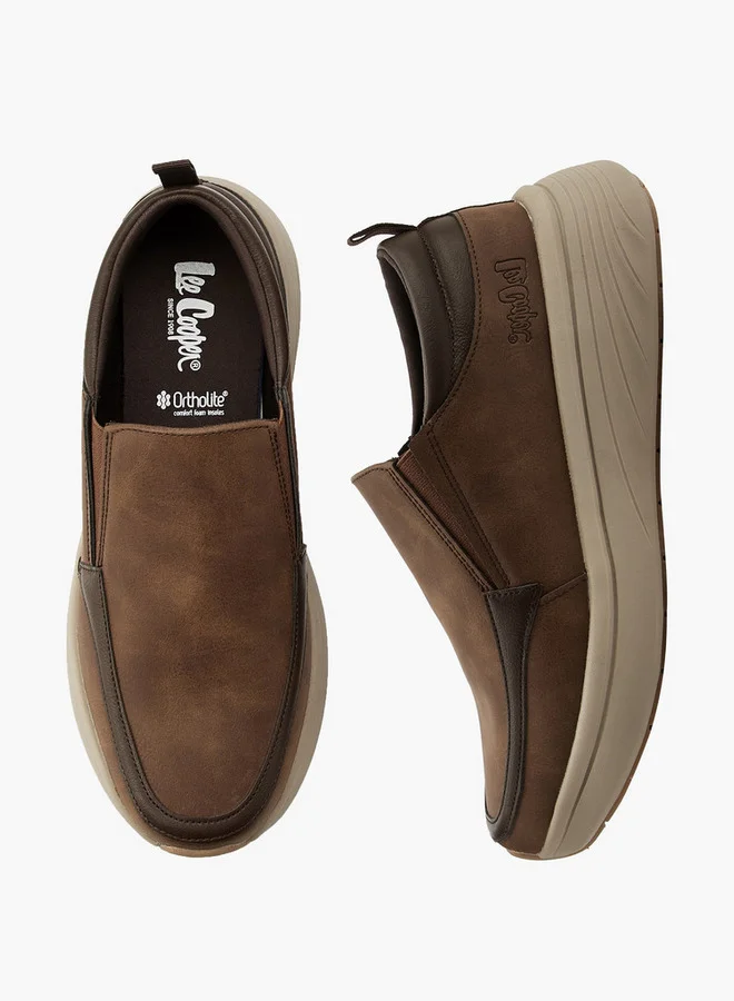لي كوبر Men's Solid Slip-On Loafers
