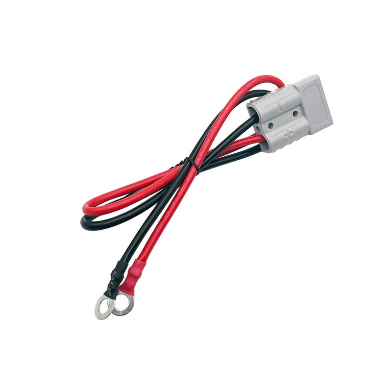 Anderson Plug Connector with Copper Ring 50A Battery Quick Connector Jumper Cable for Forklift truckswith 10AWG 50cm Cable Towing Winch Quick Connect Cable for Straddling Auto