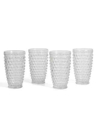 Martha Stewart Chauncey 4Pack 143 oz Hobnail Handmade Glass Tumbler  Clear - pzsku/ZD86E45C24D66ED2A8CD2Z/45/1750417155/6a287c49-a948-4ef2-acd6-098d67b6d826