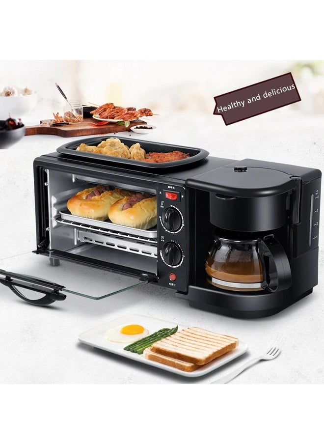 TOSCANA U - 3-in-1 Breakfast Machine With Multi-Function Oven ST-1242 Black - Image 1