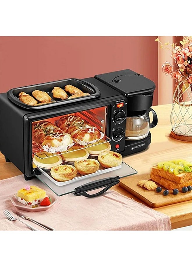 TOSCANA U - 3-in-1 Breakfast Machine With Multi-Function Oven ST-1242 Black - Image 1