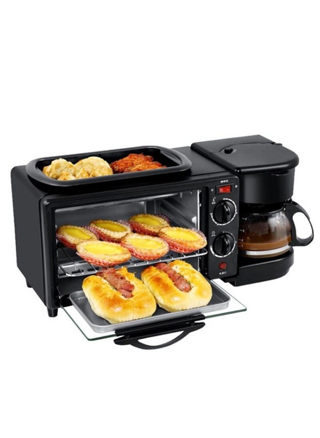 TOSCANA U - 3-in-1 Breakfast Machine With Multi-Function Oven ST-1242 Black - Image 1