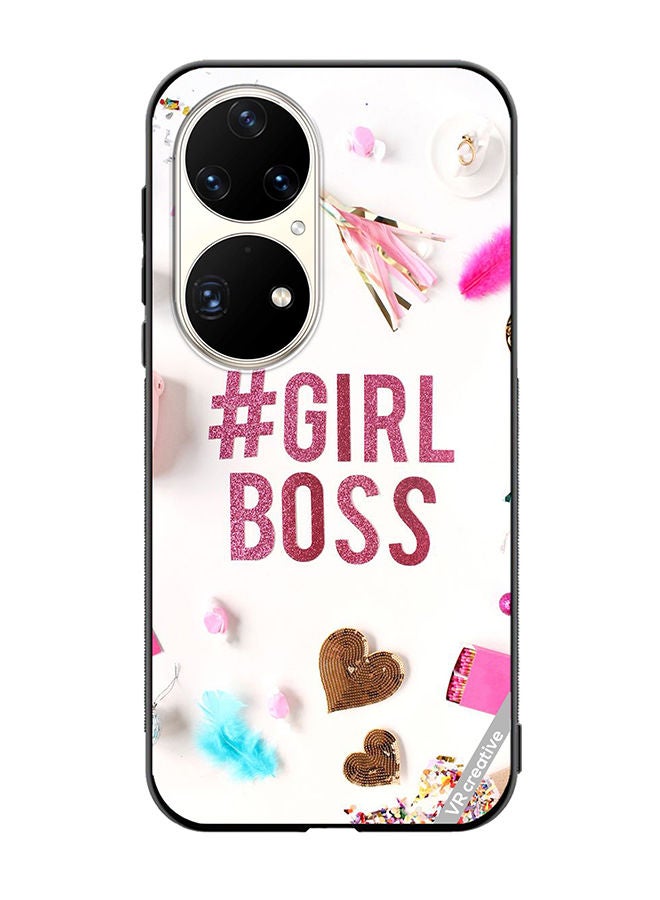VR CREATIVE Protective Case Cover For Huawei P50 Pro Girls Boss Design Multicolour - Image 1