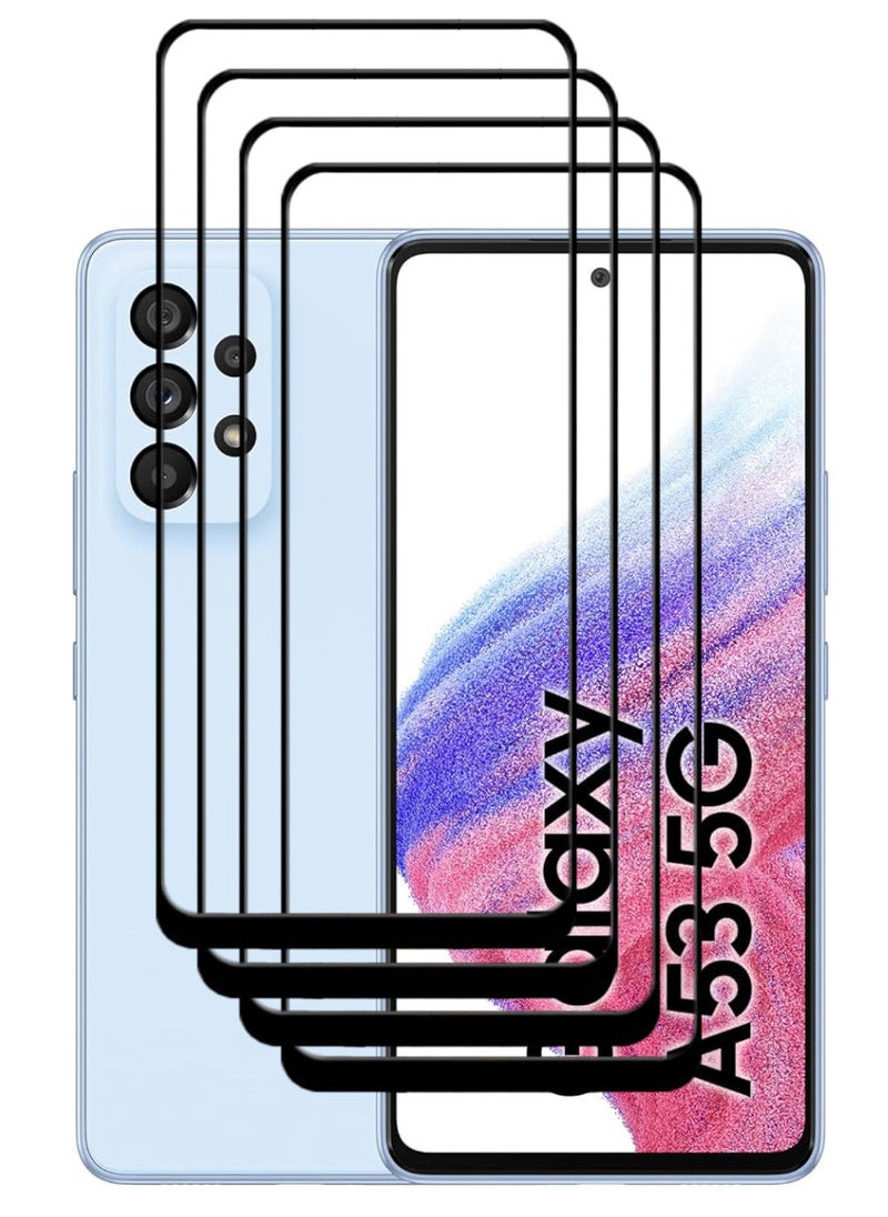 ACLIX 4 Pieces Antistatic ESD Dustproof Premium Quality High Definition Tempered Glass Screen Protector Designed For Samsung Galaxy A53 5G - Image 1
