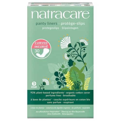Natracare Organic Natural Curved Panty Liners 30 ea Pack of 12 - Image 2