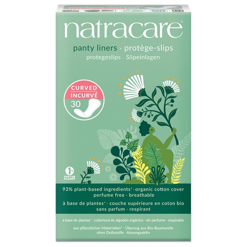 Natracare Organic Natural Curved Panty Liners 30 ea Pack of 12 - Image 3