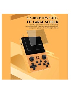 Powkiddy RGB20S Handheld Game Console Retro Open Source System RK3326 3.5-Inch 4:3 IPS Screen Children's Gifts (Yellow, 128GB)  - Image 4