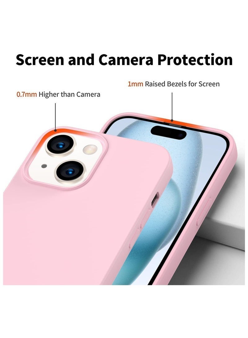 LEDIN Silicone Case for iPhone 14 Plus Silky Soft Touch Full Body Protective Phone Case Shockproof Cover with Microfiber Lining - Image 2