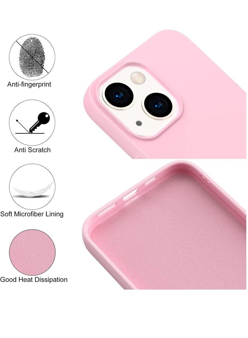 LEDIN Silicone Case for iPhone 14 Plus Silky Soft Touch Full Body Protective Phone Case Shockproof Cover with Microfiber Lining - Image 4