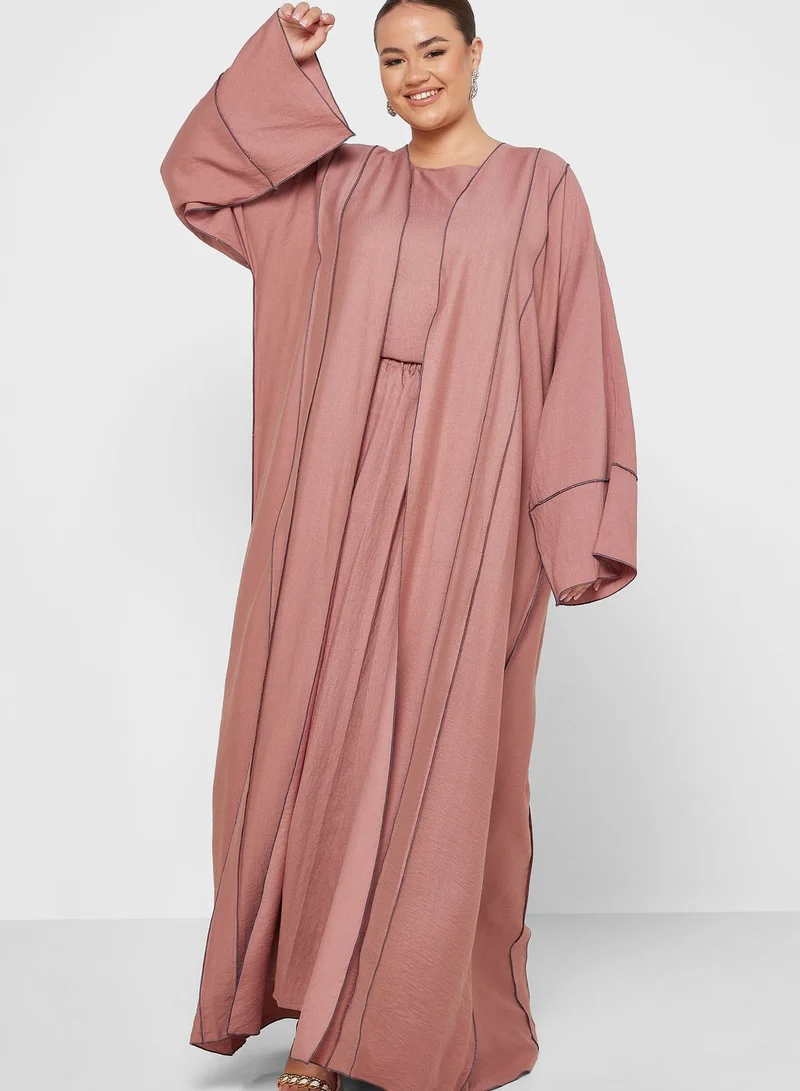 Khizana 4 Piece Abaya Set With Sheila