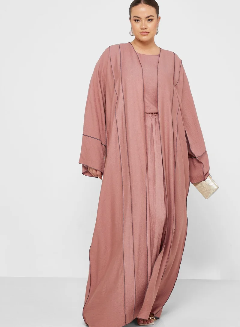 Khizana 4 Piece Abaya Set With Sheila