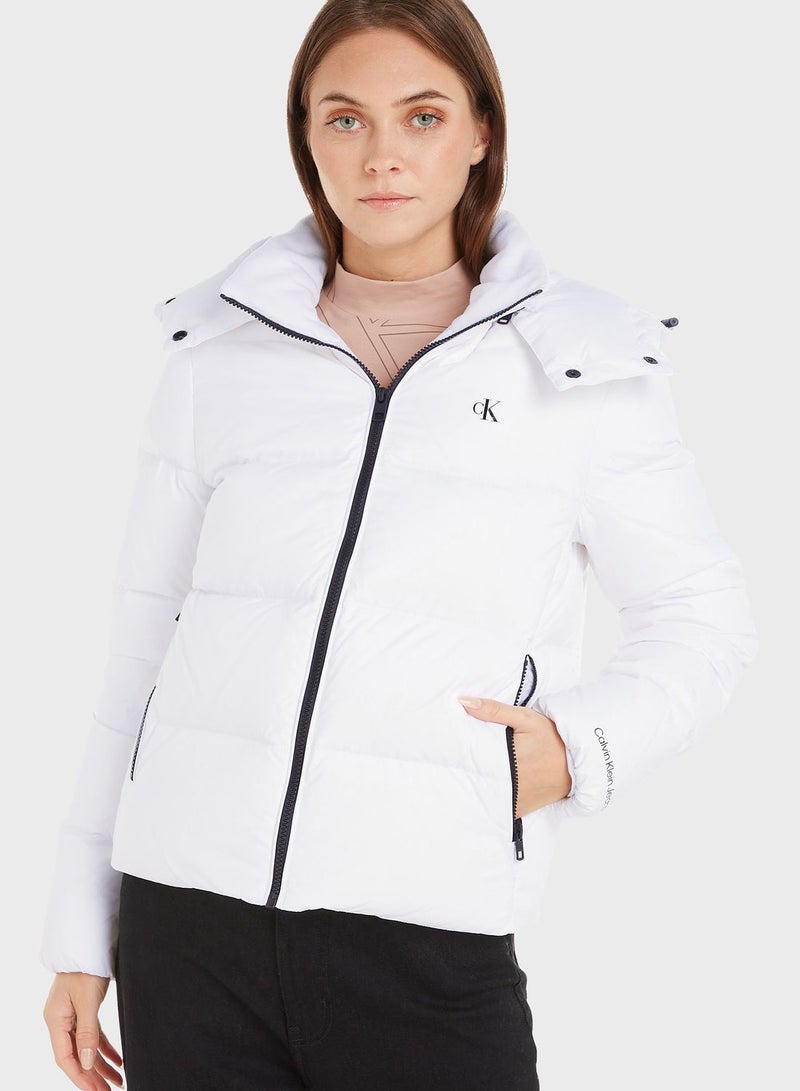 Calvin Klein Jeans Zip Through Puffer Jacket - Image 1