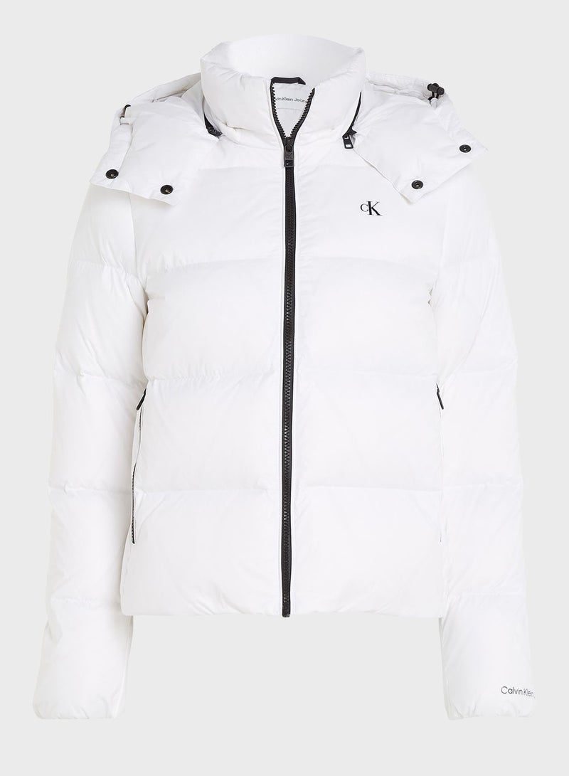Calvin Klein Jeans Zip Through Puffer Jacket - Image 4