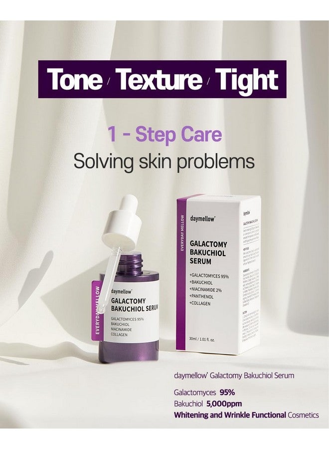DAYMELLOW Galactomy Bakuchiol Serum 30Ml (1.01Fl.Oz) Wrinkle Care Natural Retinol Alternative - Image 2