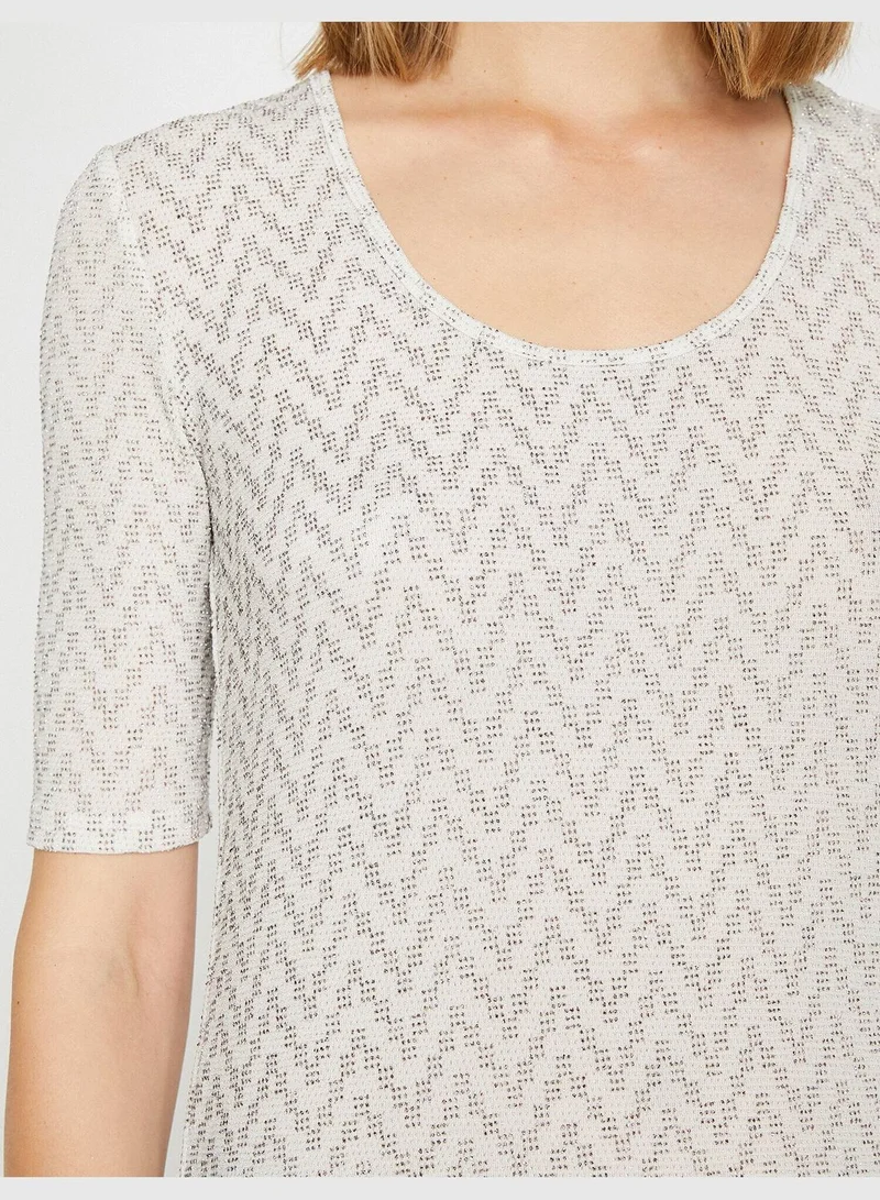 KOTON Patterned T-Shirt