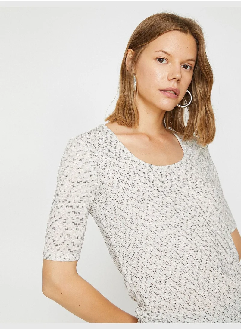 كوتون Patterned T-Shirt